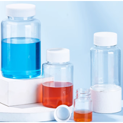 Premium PET Wide-Mouth Sampling Bottles (15–250 mL, Set of 10) – Clear, Durable, Chemical Safe