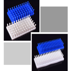 Column-Style Test Tube Drying Rack – High-Temperature Resistant, 66 or 102 Pegs (Random Color)